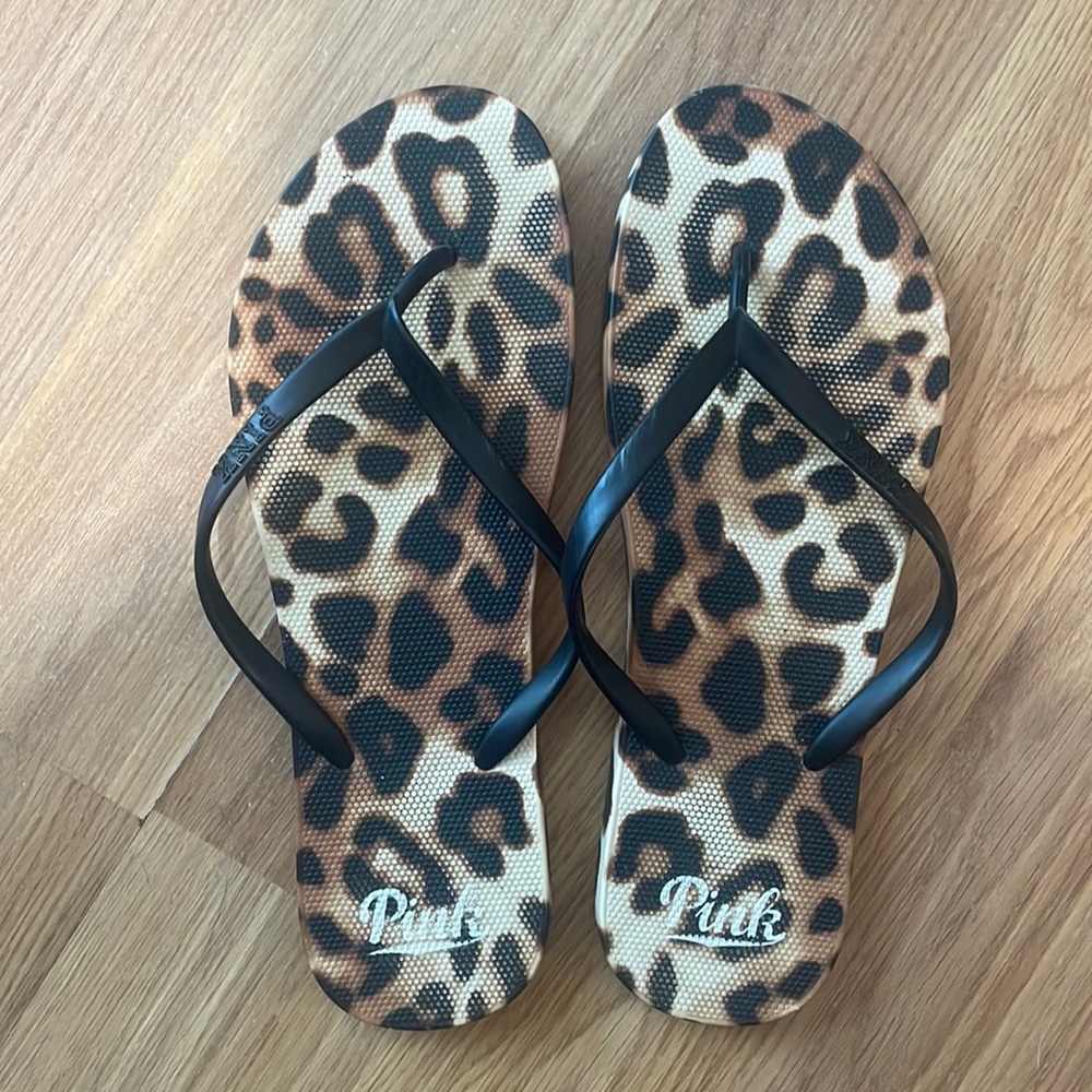 PINK cheetah sandals